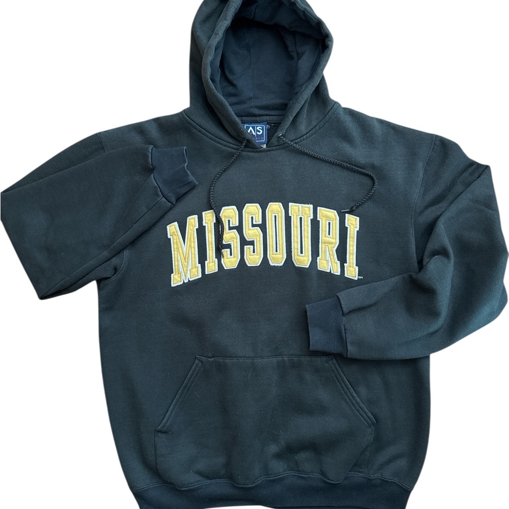 Vintage Missouri Tiger Black & Gold Hoodie Size Medium Men’s/Unisex College NCAA - Picture 5 of 7